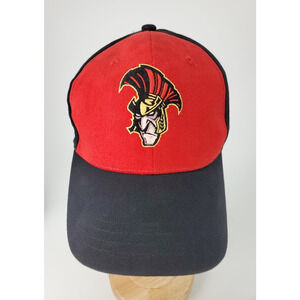 Binghamton Senators Hockey Stadium Giveaway Strapback Hat Cap Black Red‎ Logo